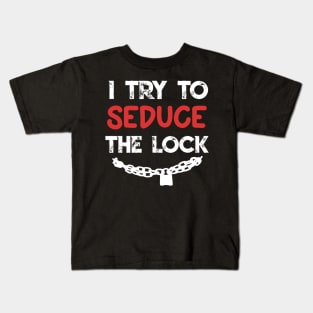 Funny Fantasy RPG D20 Gift Meme Rogue Class Lockpicking Joke Kids T-Shirt